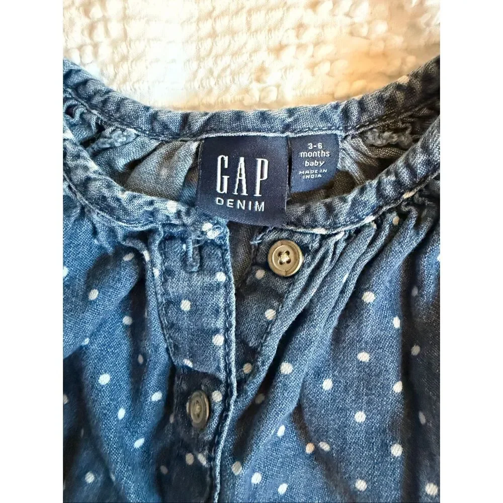 Baby Girl Top Bundle 3-6M Gap Chambray EUC